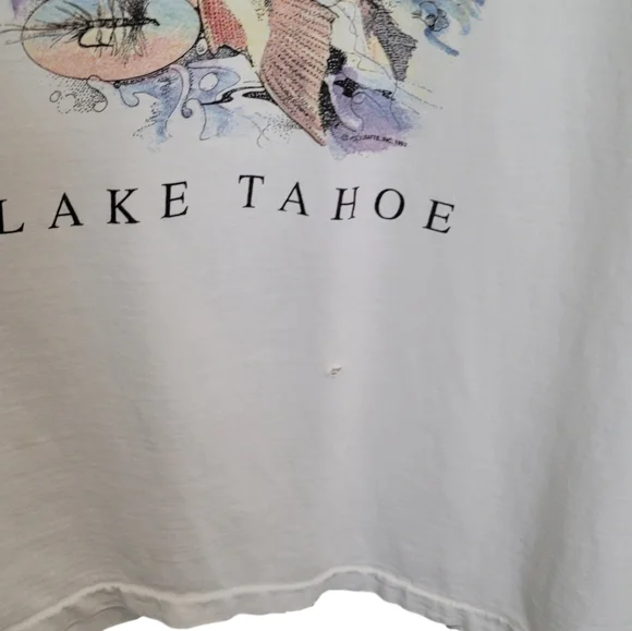 Vintage Single Stitch Lake Tahoe Graphic Tee - Picture 9 of 11